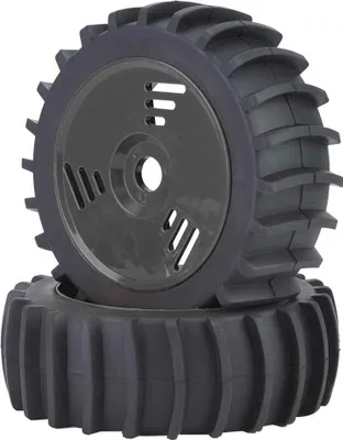 Obrázok produktu pre Pneumatiky na ráfiky Gumové pneumatiky pre 1/8 RC Truck Car Príslušenstvo (čierne)
