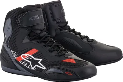 Produktbild von Alpinestars Faster-3 Rideknit Motorradschuhe, schwarz/grau/rot, 11.5 (45)