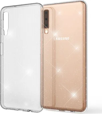 Zdjęcie produktu dla Etui z brokatem NALIA kompatybilne z Samsung Galaxy A7 2018, przezroczyste etui z brokatem