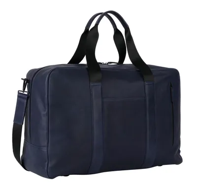 Image de LEONHARD HEYDEN Cuir sac de voyage Den Haag Travel Bag Blue bleu