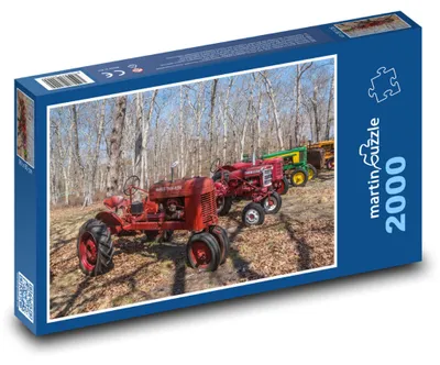 Zdjęcie produktu dla martinpuzzle - Puzzle 2000 - Traktory - drzewa, pojazdy