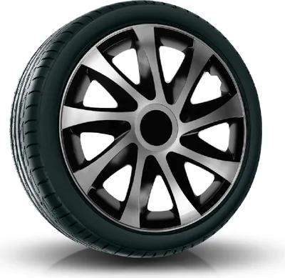 Produktbild von Radkappen Radzierblenden (4Stück) 16 Zoll schwarz/silber DRACO Z458594