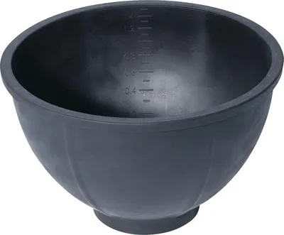 Produktbild von Toolland Gipsbecher, Gummi, rund, schwarz, 1.5 Liter