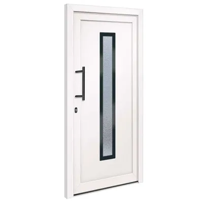Produktbild von vidaXL Haustür Weiß 98x208 cm PVC