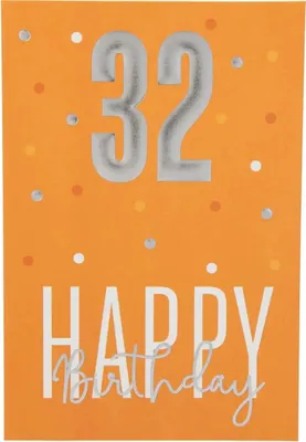 Produktbild von Depesche Zahlenkarten - Das beste Alter Sortierung : 32 Happy Birthday Zahlenkarte Sortierung: 32 Happy Birthday