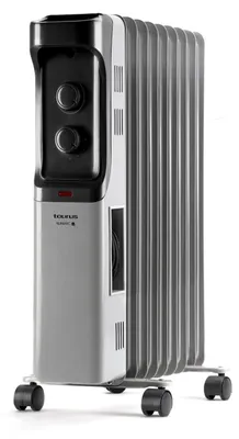 Productafbeelding van Taurus Dakar 2000, elektrische olie radiator, olie, voor binnen gebruik, geschikt voor plaatsing op de vloer, kleur: zwart, grijs, materiaal: metaal