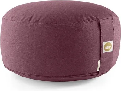 Image de Coussin de méditation rond en Coton, 15 cm, violet