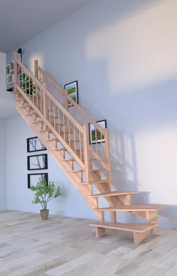 Zdjęcie produktu dla Schody drewniane Lindos (buk) w ¼ spiralne lewe-80 cm-lewe-drewniane-wzór balustrady-obustronne-bez podstopnic