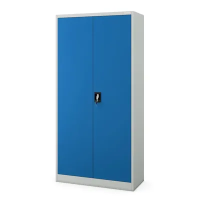 Zdjęcie produktu dla Szafka biurowa Szafka stalowa szaro-niebieska 185x90x40