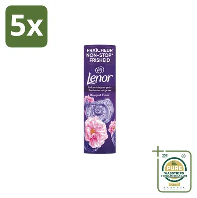 Productafbeelding van 5 x Lenor Wasverfrisser - Bloemige bloemenboeket - Voorraadverpakking - 5 stuks
