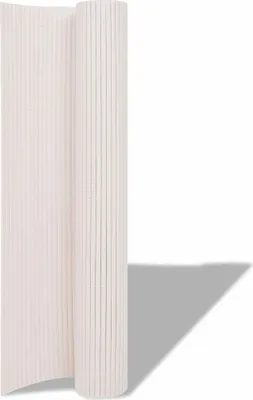 Image de vidaXL Clôture de jardin double face 90 x 300 cm Blanc