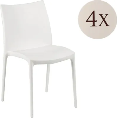 Produktbild von Grover - Outdoor-Stuhl, Weiß, 4 Stühle Italy