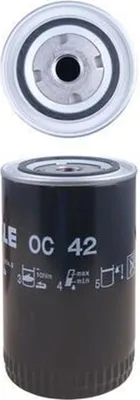 Zdjęcie produktu dla Filtr oleju przykręcany Ø 93,5 mm MAHLE m.in. do RENAULT TRUCKS