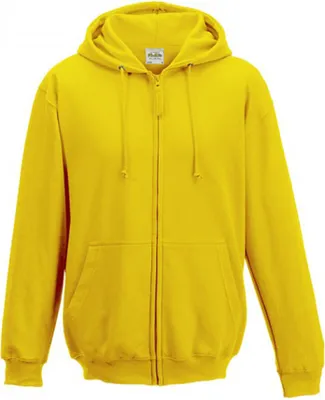 Produktbild von Awdis Herren Kapuzenjacke / Kapuzenpullover / Hoodie mit Reißverschluss RW180 (2XL) (Sonnengelb)