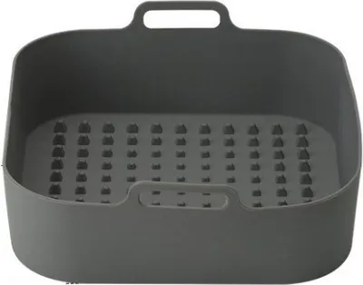 INF Silikonschale für Heißluftfritteuse Grau 20 cm