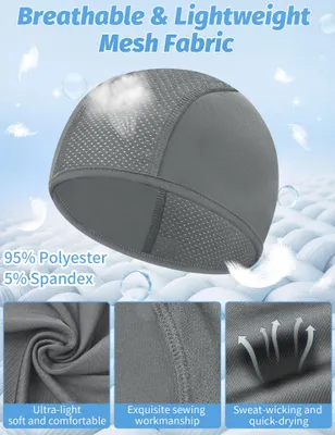 Imagen del producto de Gorra para bicicleta transpirable, juego de 3 unidades, talla única, ideal para ciclismo y running