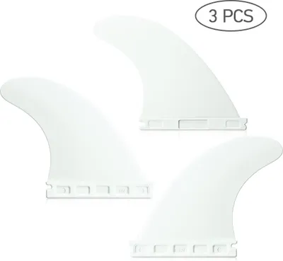 Imagen del producto de Juego de aletas para tabla de surf de 4,37 pulgadas – Juego de tres aletas thruster con 3 aletas
