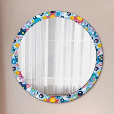 Produktbild von Ø100cm Modern Spiegel - Wandspiegel Wandmontage- Schlafzimmer - bunt Kreise