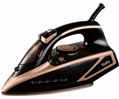 Obrázek produktu pro Žehlička Oliver Voltz OV51050I, 3000 W, 420 ml, Keramika, Automatické vypnutí, Parní ráz, Černá/zlatá