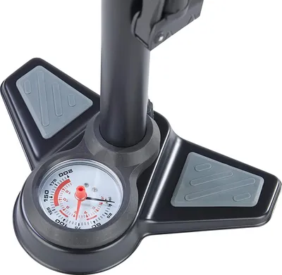 Produktbild von Dansi Standluftpumpe schwarz mit Adaptern Fahrradpumpe Pumpe für alle Ventile