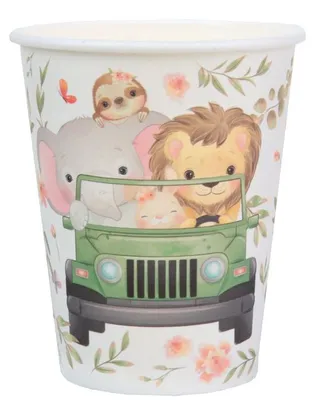 Produktbild von 10 Papp-Becher Abenteurer Entdecker Tiere Safari