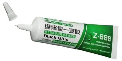 Produktbild von Repair Tool Repairman Z-888 Kleber, 50 ml, schwarzer Kleber für die Reparatur der Rückseite des Telefonglases
