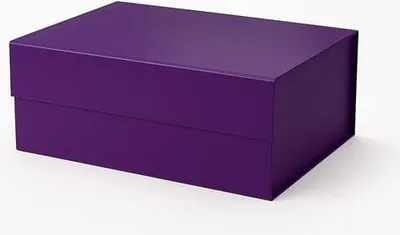 Obrázek produktu pro Magnetická dárková krabička tmavě fialová 235 x 170 x 100 mm (vnější rozměry) A5