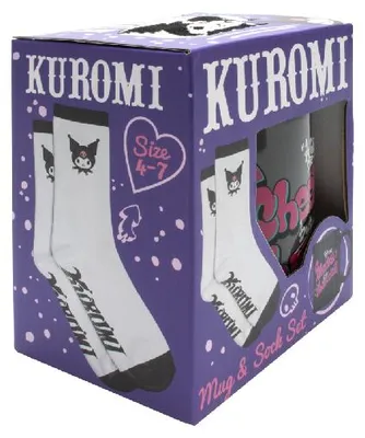 Zdjęcie produktu dla Zestaw prezentowy Kuromi (kubek i skarpetki)