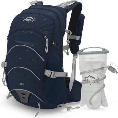 Produktbild von Hydrationspack 20L - Rucksack mit 2L Wasserbeutel und Regenhülle zum Wandern