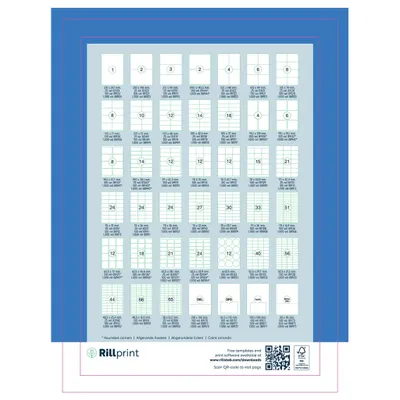 Obrázek produktu pro rillprint R88922 univerzální etikety rillprint, 105 x 148 mm, bílé