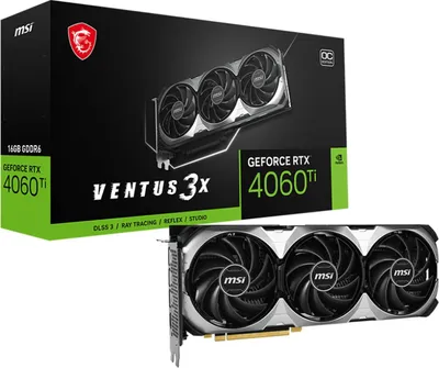 Produktbild von MSI GeForce RTX 4060 Ti VENTUS 3X 16G OC - Grafikkarten