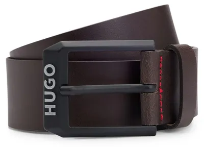 Obrázok produktu pre Kožený opasok HUGO Gelio, hnedý S