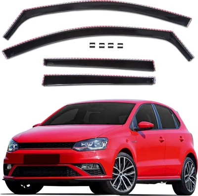 Image de GP Déflecteurs Deflecteurs D'Air Pour Volkswagen Polo 2009-2016 5 Portes 4pcs, Aérodynamique, Montage Facile