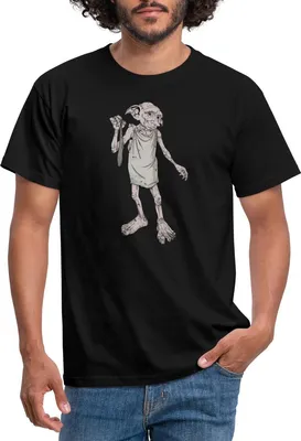 Produktbild von Spreadshirt Harry Potter Dobbys Geschenk Männer T-Shirt, 3XL, Schwarz