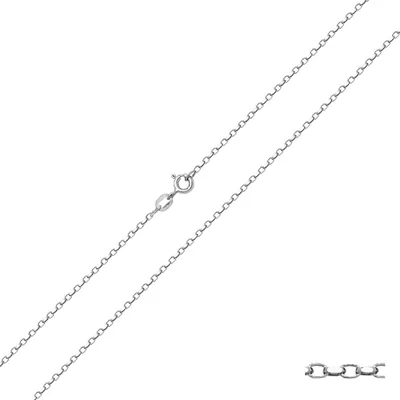 Produktbild von Klassisch 9 Karat (375) Weißgold Damen - Erbs Kette - 51cm; TRS19313L209KW