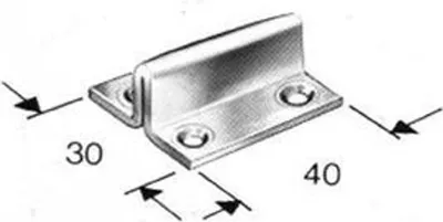 Produktbild von GEZE ZT-Bodenführung, Rollan, f.Schiebet., einflügelig, Fe, silberfarbig verz.,L 40 mm