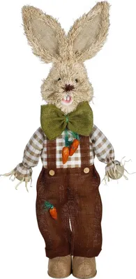 Produktbild von Bambelaa! Osterhase Deko Osterhasen Figuren Groß XXL Ostern Hasen Osterdekoration Figur Zum Stellen Ca. 100 cm 1 Stück