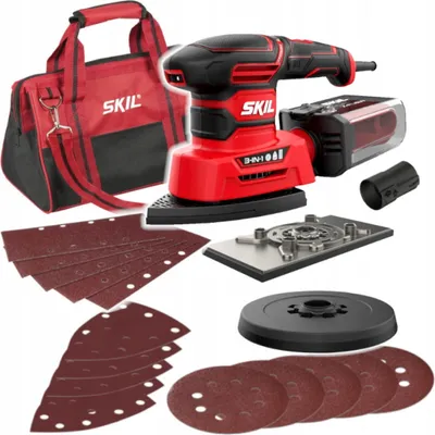Produktbild von SKIL 7280 DA Multischleifer 3-in-1 Schleifgerät, Drehzahlregelfunktion, Leuchte