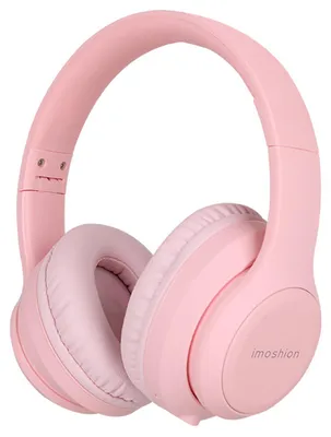 Productafbeelding van imoshion Draadloze Kinderkoptelefoon LED Light - Decibelbegrenzer - Met AUX kabel - Roze