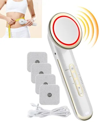 Produktbild von Gesichtsmassagegerat, Elektrisches Ultraschall-Gesichtspflegegerät mit EMS, Infrarot, 5 Stufen Massage, Aufladbar, Tragbar für Haut- und Körperpflege