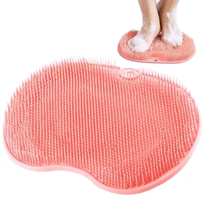 Immagine prodotto di Spazzola per la schiena in silicone antiscivolo, colore rosso, per massaggi
