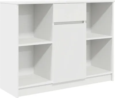 Produktbild von Sideboard mit Schublade Weiß 101x35x76 cm Holzwerkstoff