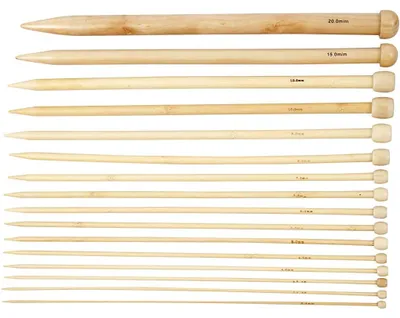 Produktbild von Stricknadeln, L 35 cm, Größe 2,5-20 mm, 16 Paar/ 1 Pck [HOB-42267]