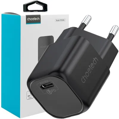 Produktbild von Choetech GaN USB Ladegerät Typ C PD 30W schwarz (PD5007)