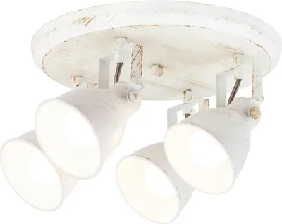 Image de Plafonnier Vivienne blanc antique E14 4x40W 5969 Rabalux