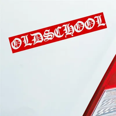 Produktbild von Auto Aufkleber Oldschool Graffiti Tuning 19x3 cm Rot Sticker Heckscheibenaufkleber