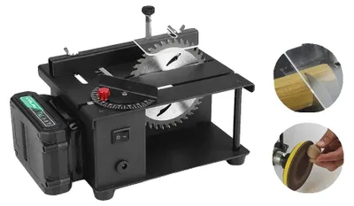 Immagine prodotto di Troncatrice da banco, 200 W, 23000 giri/min, profondità di taglio da 0 a 35 mm, diametro lama da 110 mm, guida angolare da 0° a 90°