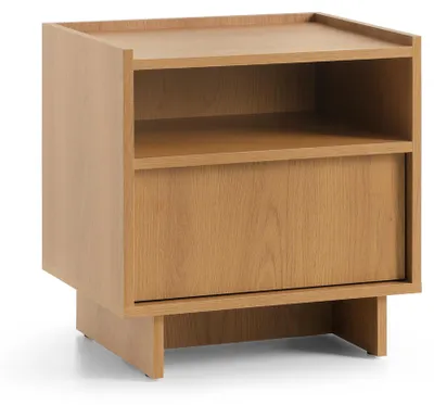 Obrázok produktu pre Nočný stolík Yarker – karamelová dubová farba – s zásuvkou – 50 x 51 x 39 cm