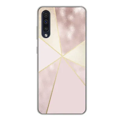 Produktbild von MuchoWow® Handyhülle Schutzhülle Hülle für Samsung Galaxy A50 Marmor - Rosa - Gold - Schick Silikon Softcase Handy Hülle - Mobiltelefonhülle