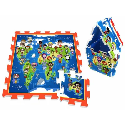 Produktbild von Schaumstoff-Puzzlematte Kinder der Weltkarte ZA3149